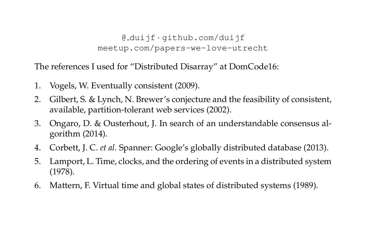 By request: the references I used for my talk at #domcode16! Happy reading!