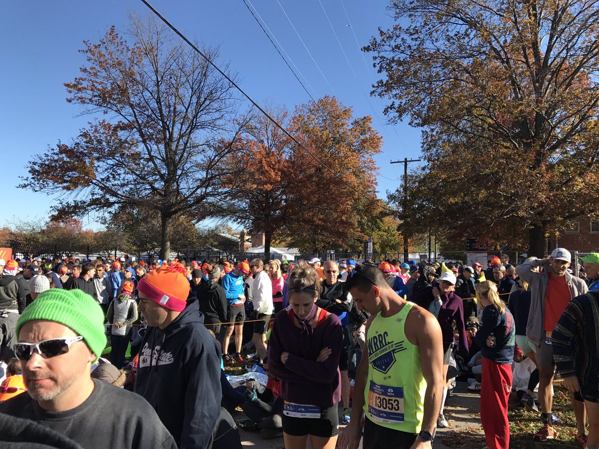 Beautiful day to start the #tcsnycmarathon