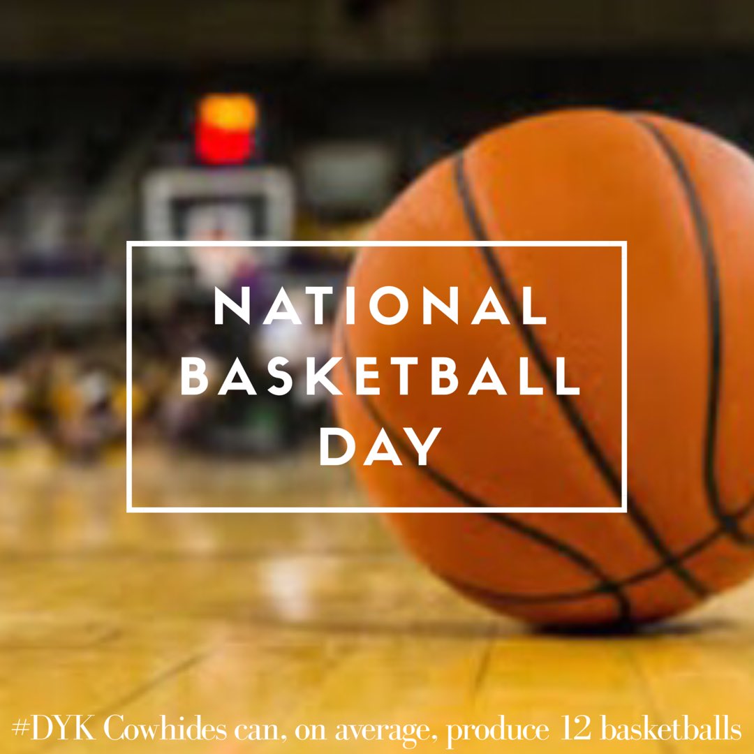 #DYK It's #NationalBasketballDay. On average #cowhides produce about 12 basketballs. #cattletales #beef #basketball