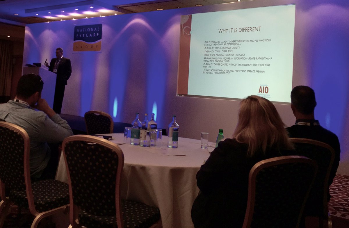 PK_NEG's tweet photo. Mike Ockenden of @AIO_Secretary outlines the AIO's new practice insurance that covers vicarious liability #B4S2016 https://t.co/gO9gajI8MI