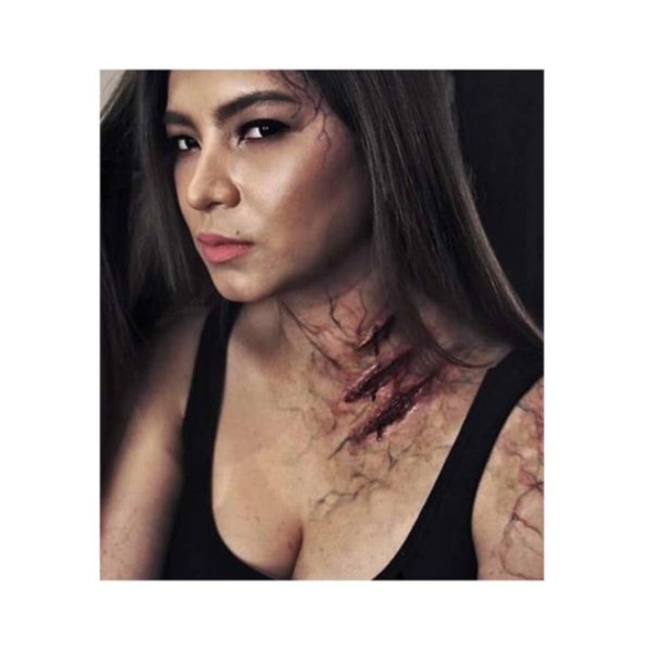darnaHQ's tweet photo. Perfect caption for this: Darna with her battle scars. But she will heal and she will be ready to fight again, stronger. 📷: @143redangel https://t.co/669AgRKYPN