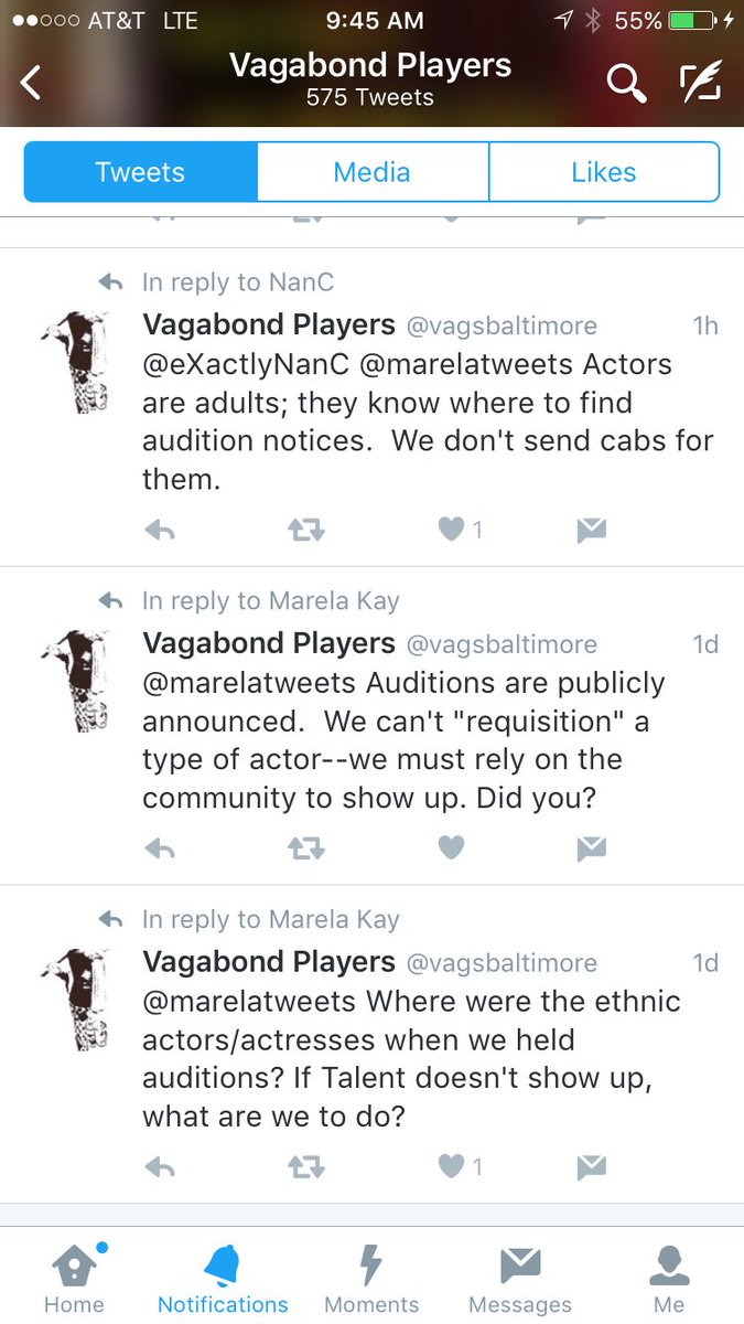 Equill's tweet photo. Not how any theater co should respond when they #yellowfaced a production - selfish, petulant, self righteous- tools https://t.co/7TqaCdOwtt