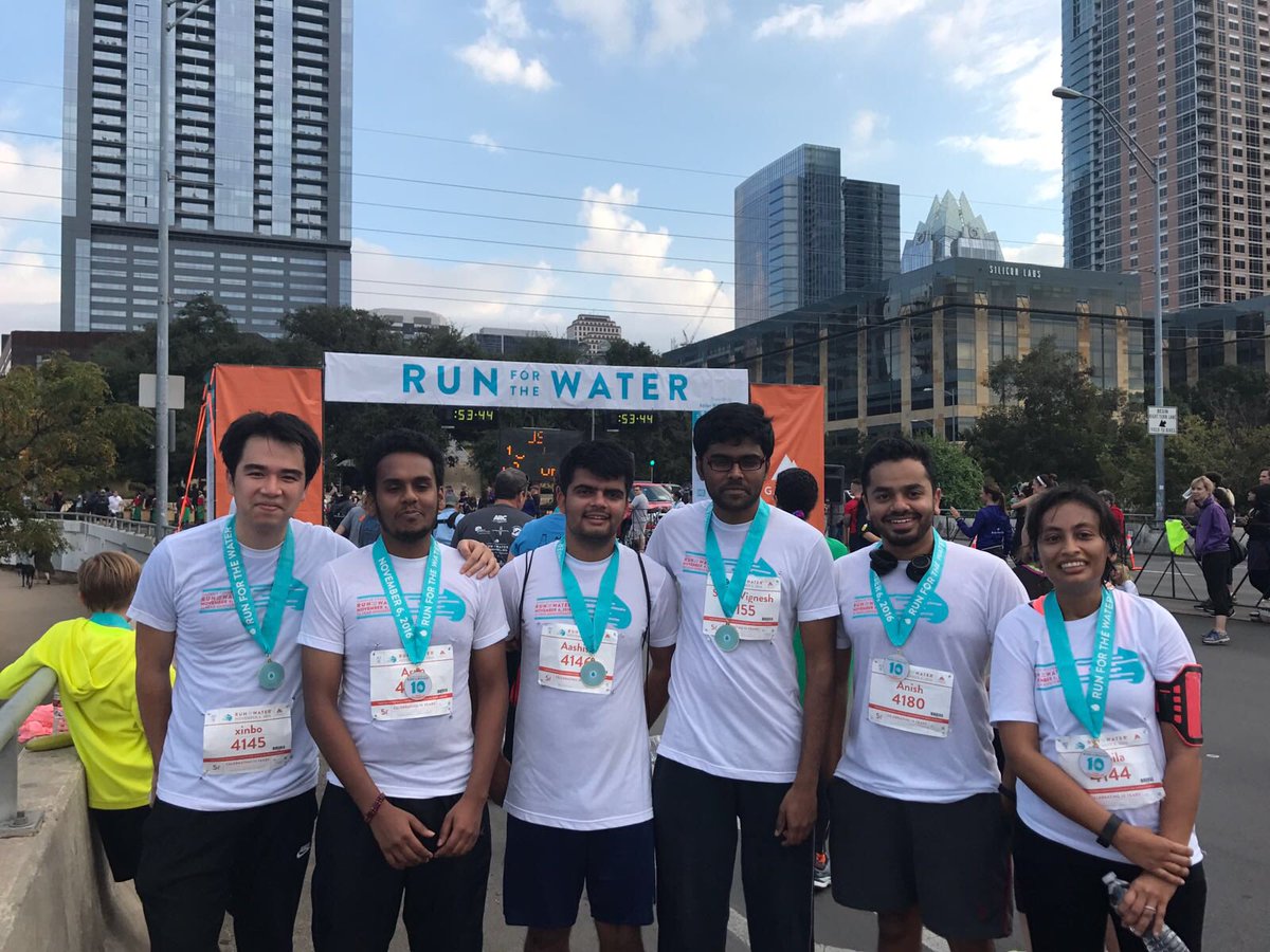 anishbravo's tweet photo. Sunday morning 5k marathon with these folks🏃🏼😎 @Plantronics #teamplt #plantronics #runforthewater #marathon #goodcause #austin #texas https://t.co/v299wgfpGK
