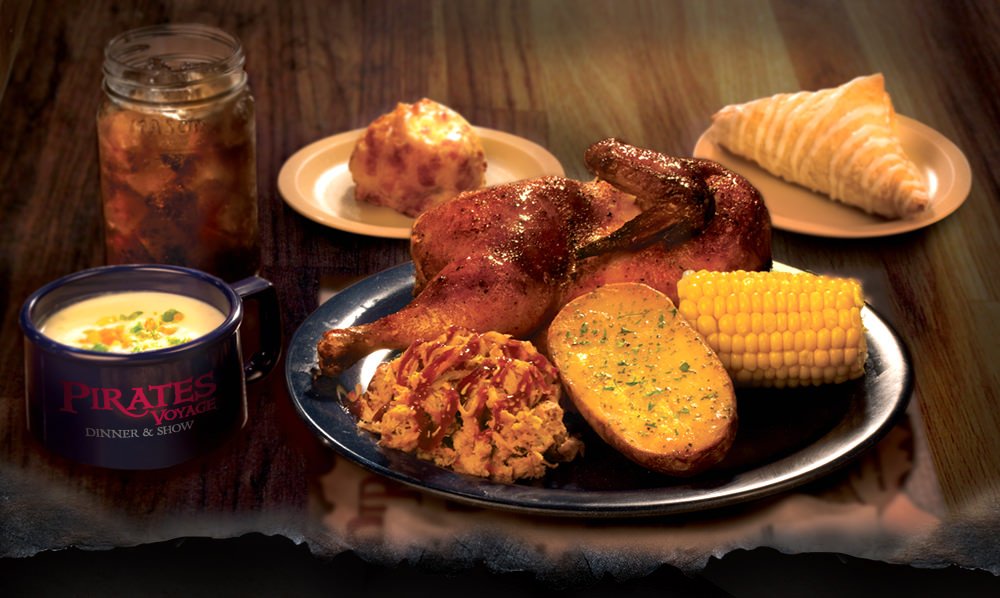 piratesvoyage's tweet photo. May we present the Four Course Pirate Feast - a dinner as exciting as the show! #PiratesVoyage #MyrtleBeach https://t.co/DMPwqRYL1b https://t.co/0nCNCEu6fU