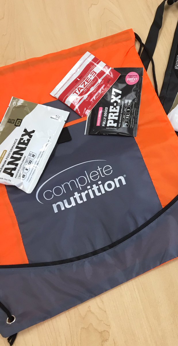 CompleteCF's tweet photo. RT for a chance to win this swag bag w/ samples of your favorite Complete Nutrition products! Winner will be chosen 11/7! #FueledByComplete https://t.co/NbVyiLySH1