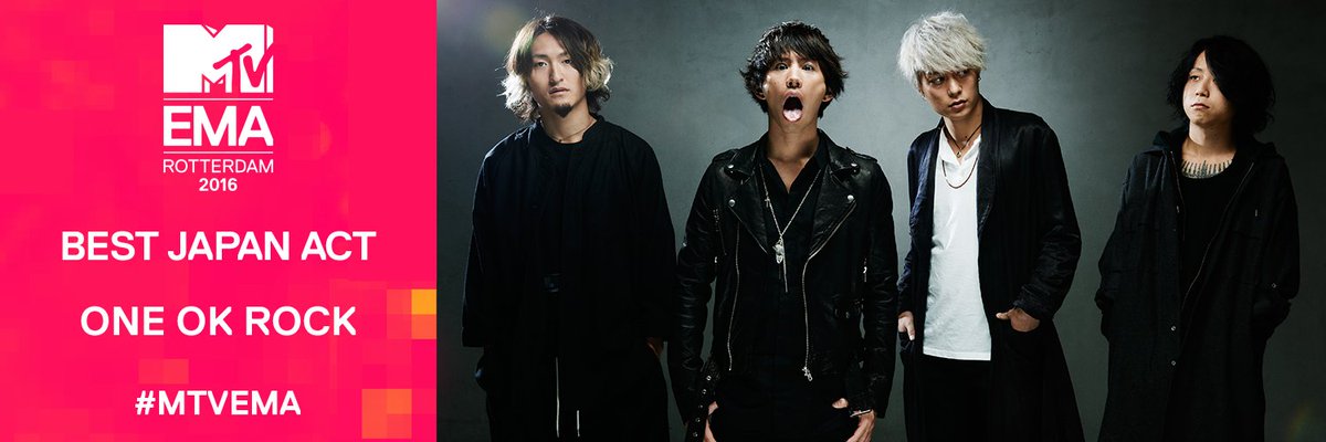 Meet your 2016 <a href="/mtvema/">MTV EMA</a> Best Japan Act: <a href="/ONEOKROCK_japan/">ONE OK ROCK_official</a>! 🎉🎉🎉 #MTVEMA