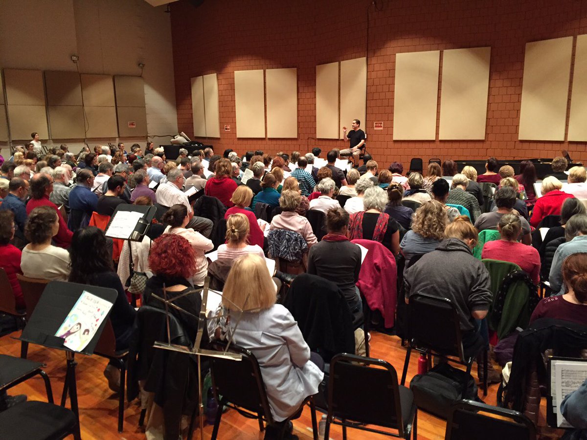 To day rehearsal at Place des Arts 🎭 Montreal. #Mozart #Requiem. Concert Nov. 26 Basilica ND Ottawa. Orchestra &amp; 200 choristes <a href="/CHEOhospital/">CHEO hospital</a>