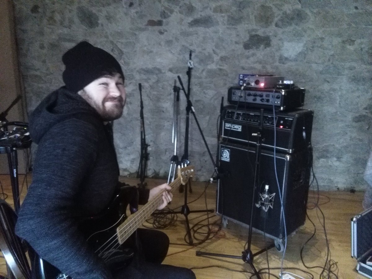 Just finished the bass #recording #fender #ampeg