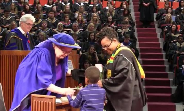 MSVU_Halifax's tweet photo. Can't get enough of these lovely moments. #WayToGoMom #Family #MSVUConvocation https://t.co/Z7wXRqNUyh