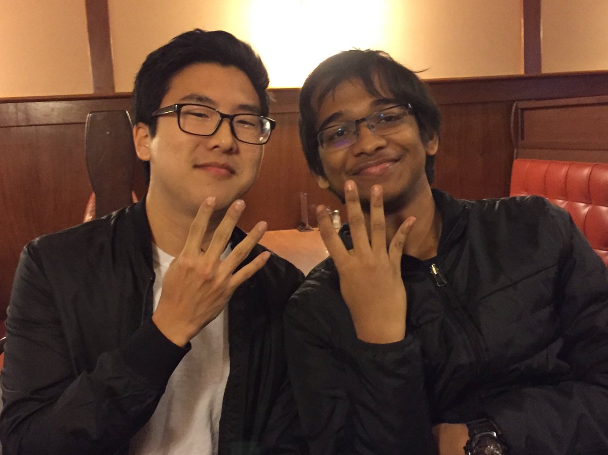 Freshmen Denny Lee &amp; Aniroodh Ravikumar finished 8th of 170 teams at the Yale IV. Go Big Red!