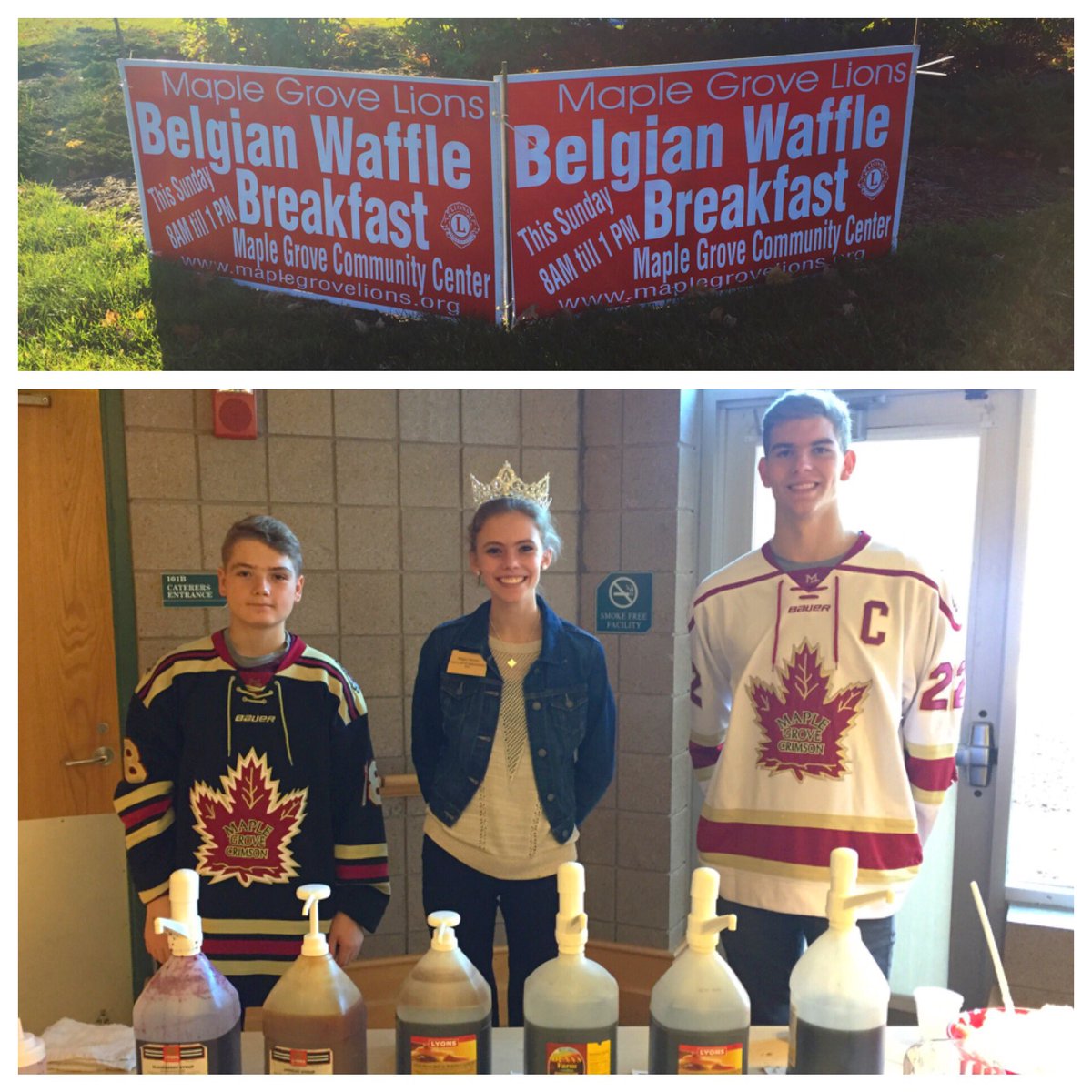 MGAmbassadors's tweet photo. Some get some yummy waffles this morning at the MGCC!! #MGLions #waffles https://t.co/6jDySoP3FX