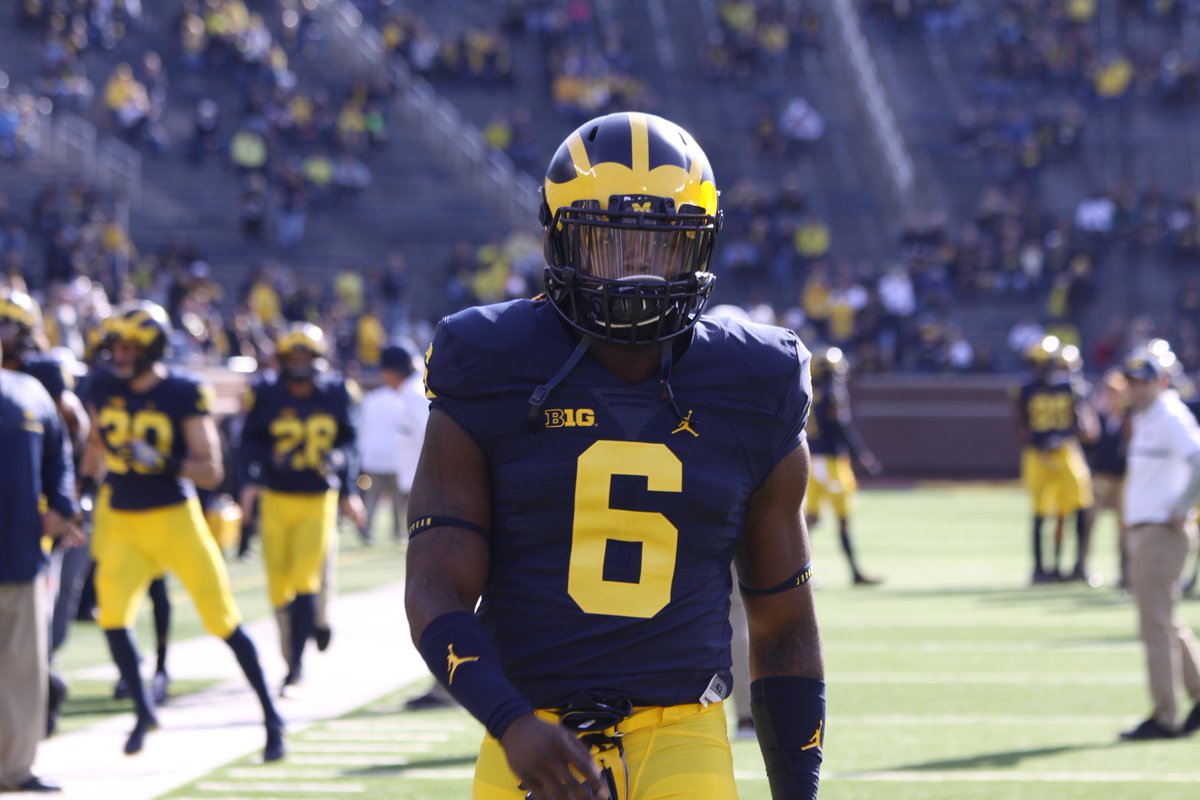 BriceMarich's tweet photo. A great sight for #Michigan fans to see was Kareem Walker out there yesterday in pads https://t.co/eDVNBfsxst