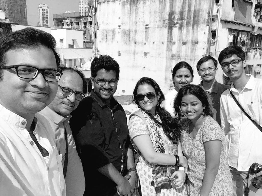 MumbaiPyau's tweet image. City walkers of today's Bhaat bazar walk