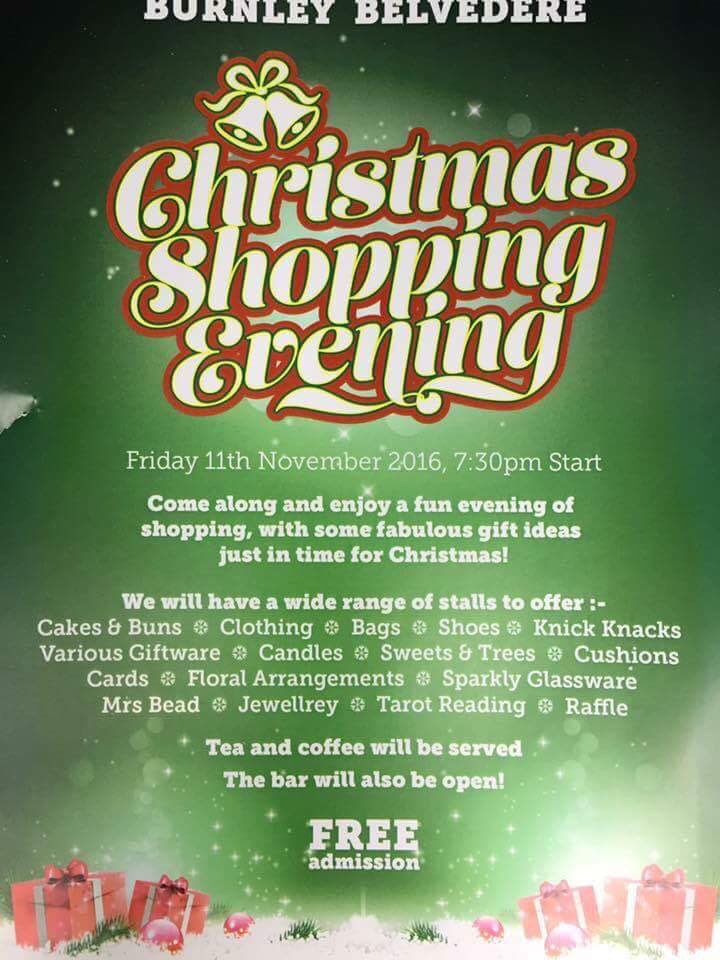Belvo Xmas Shopping night on Friday 11th November! Come on down! <a href="/BelvedereFC/">BURNLEY BELVEDERE FC 1ST TEAM</a> <a href="/Burnleyrugby/">Burnley RUFC</a> <a href="/janeduxbury/">Jane Dux</a> 🎅🏼🎅🏼🎅🏼🎅🏼🎅🏼