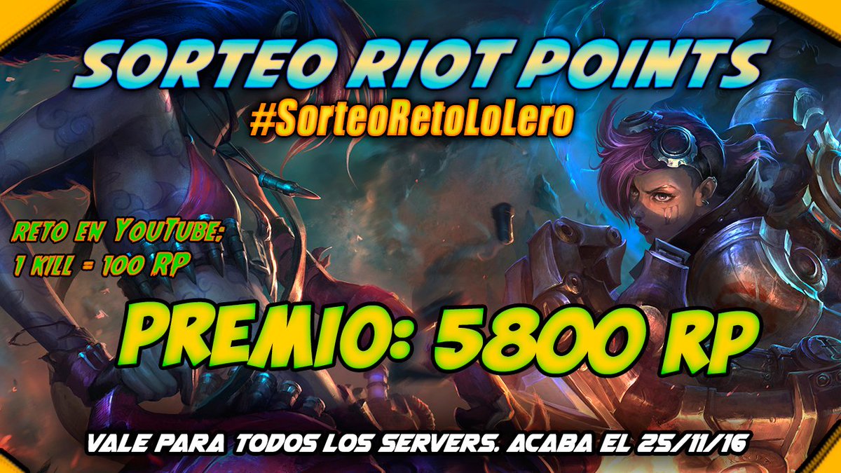 Sorteo 🔥💥🐟 5️⃣8️⃣0️⃣0️⃣  RP 🐟💥🔥 #SorteoRetoLoLero

LINK para participar 🔥➡️ bit.ly/sorteoretolole…  ⬅️🔥 

¡¡¡SUERTE!!!