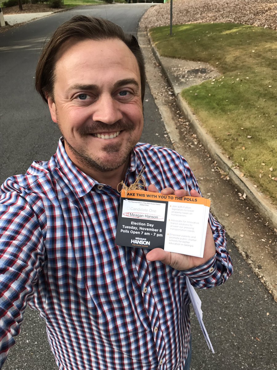 joey_pett's tweet photo. Normal people do voluntary #gotv on their birthday, right?! #VoteMMH #HD80 #GAPol @Meagan_M_Hanson #VoteHanson https://t.co/aLpoJAR1aK