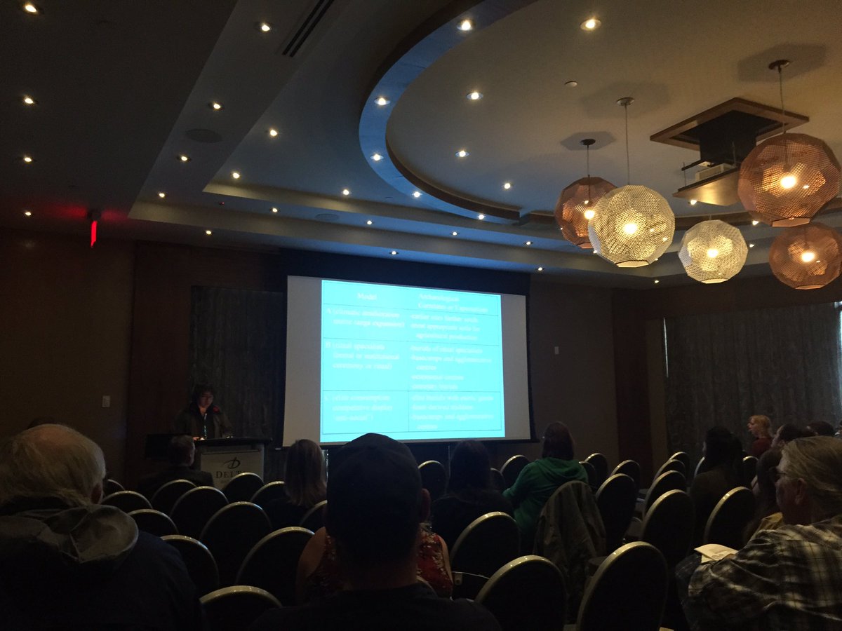ArchResearch's tweet photo. Scott Martin from Sustainable Archaeology McMaster is talking about the appearance of maize in the archaeological record #OAS2016 https://t.co/5ZfufNJZaq