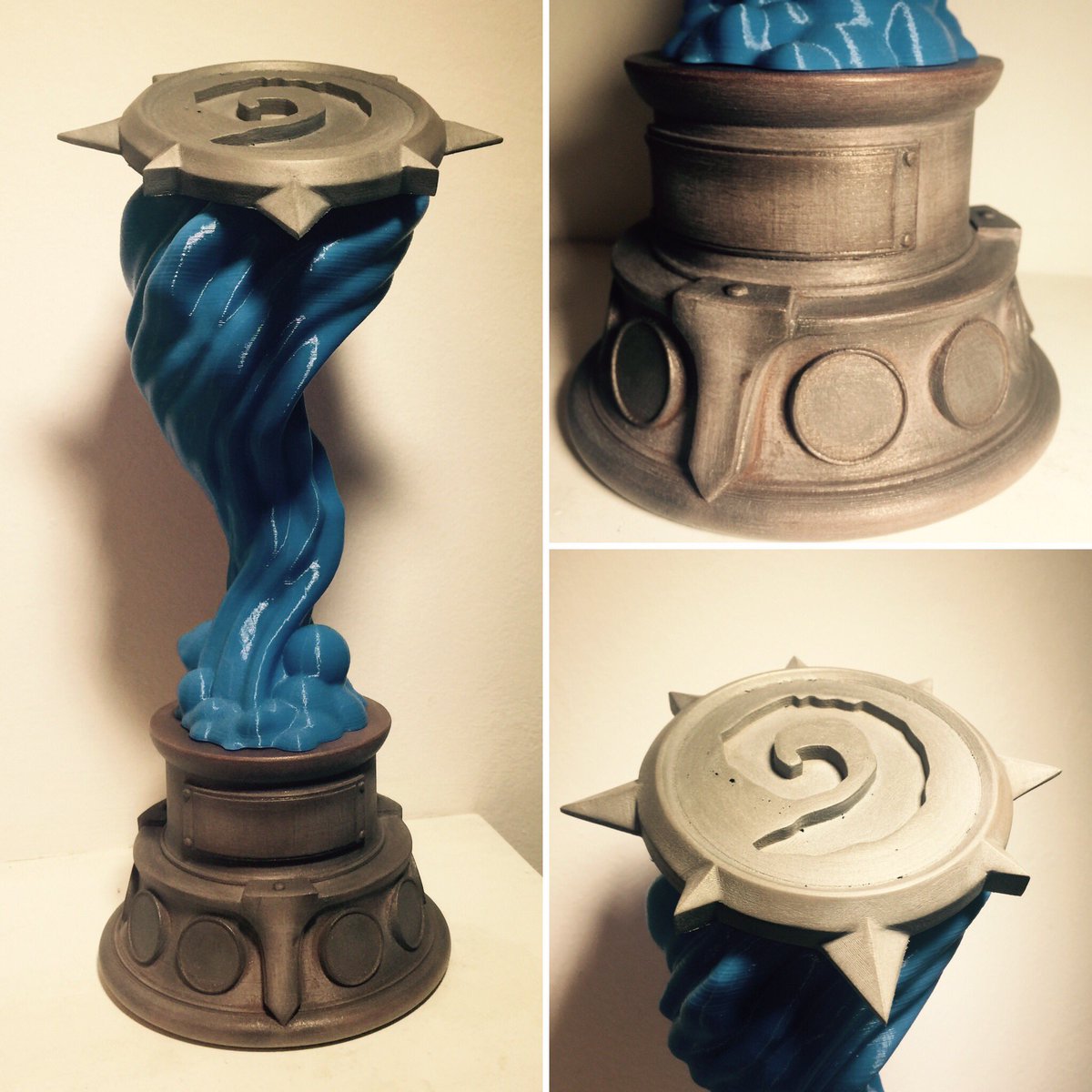 3dnaxyz's tweet photo. We'll never be #Hearthstone world Champion so we created a #3Dprinted Trophy @Blizzard_Ent @PlayHearthstone #blizzard #3dprinting https://t.co/778DS4jvFp