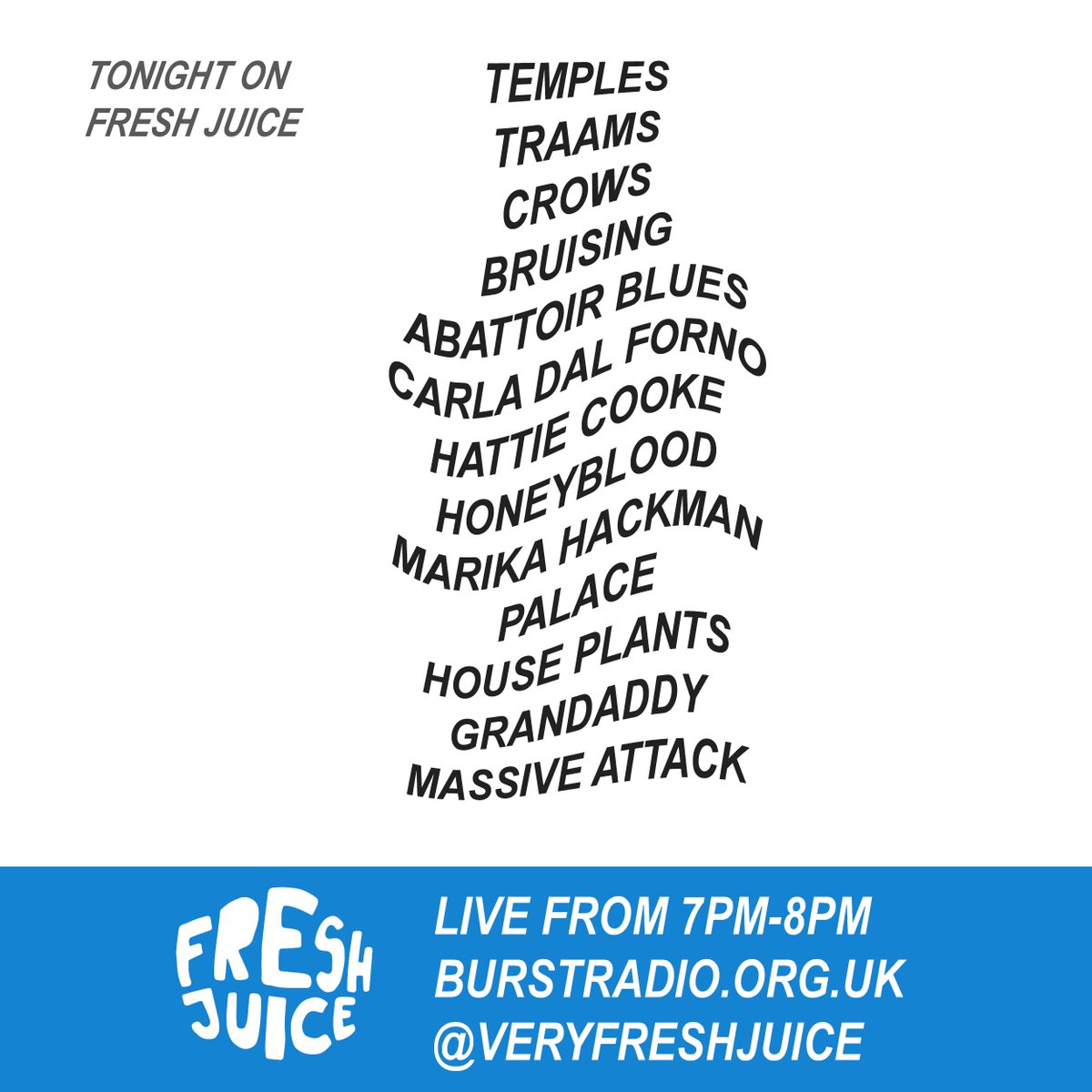 TONIGHT 7PM 💥 tune in from 7pm via burstradio.org.uk