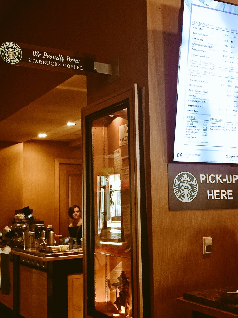 aimho's tweet photo. PSA: Starbucks is conveniently available in the Westin lobby. #AIMHO2016 #coffeemeetshousing https://t.co/fBdZy5x8YW