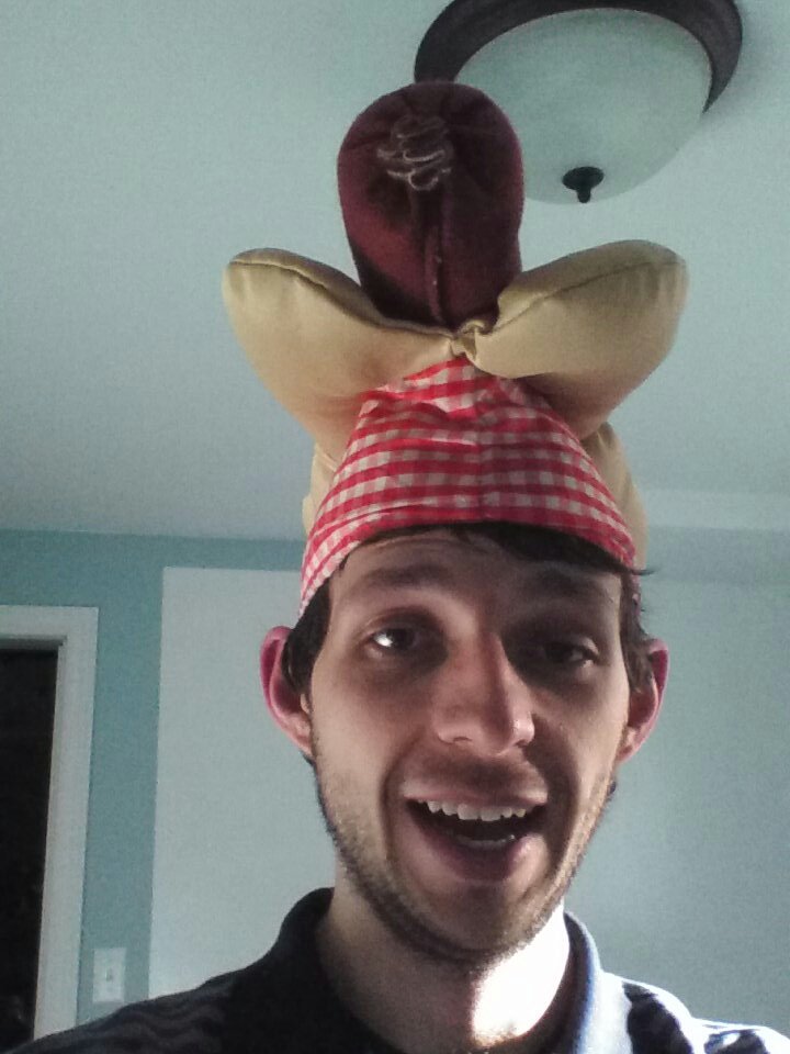 adamlundrigan's tweet image. I might have missed the sausage but I can still wear the hat! #tnphp16 #wurstcon