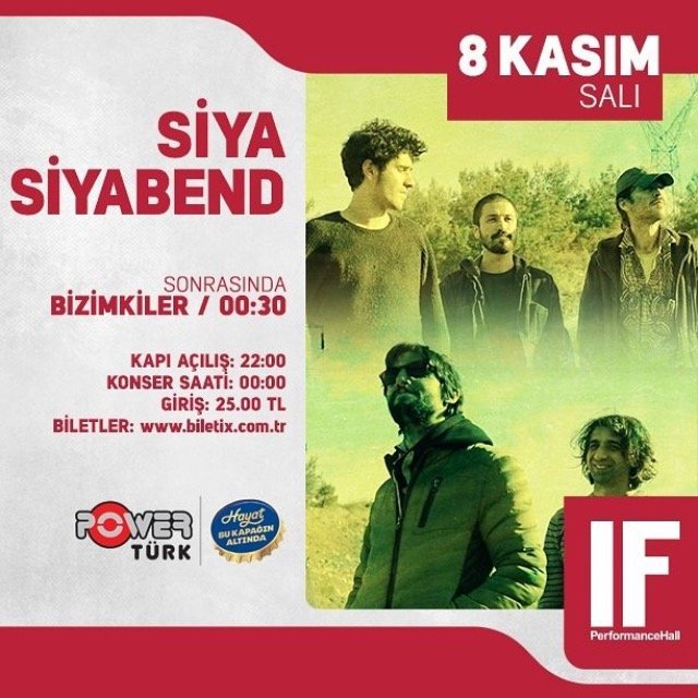 RT edip 8 Kasım'da <a href="/IFPerformance/">IF PERFORMANCE HALL</a>' daki Siya Siyabend konserine çift kişilik bilet kazanabilirsiniz mesela. :)