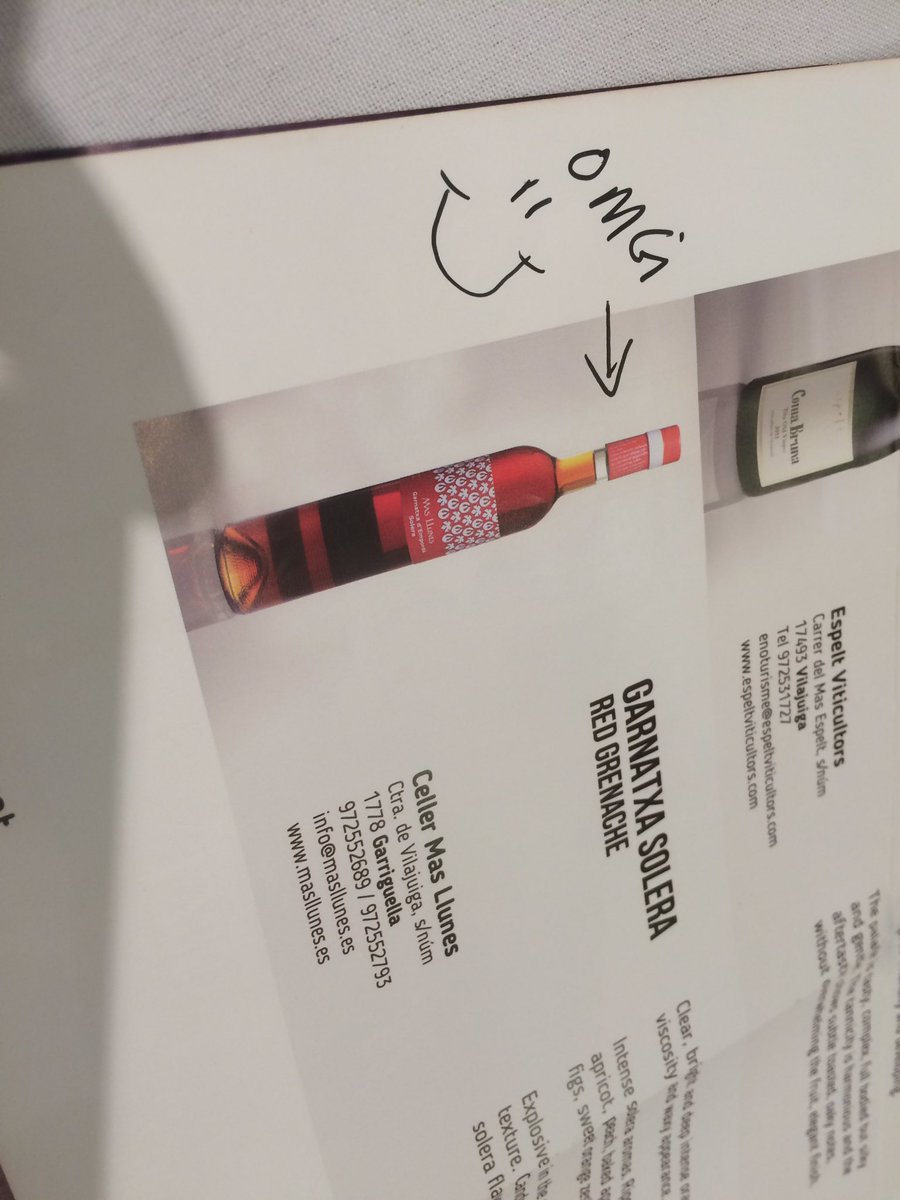 AmericanWineSoc's tweet photo. Taster's note on dessert wine in @DOEmporda lunch tasting #aws49, can't be better said. https://t.co/MeH8LGmoPC