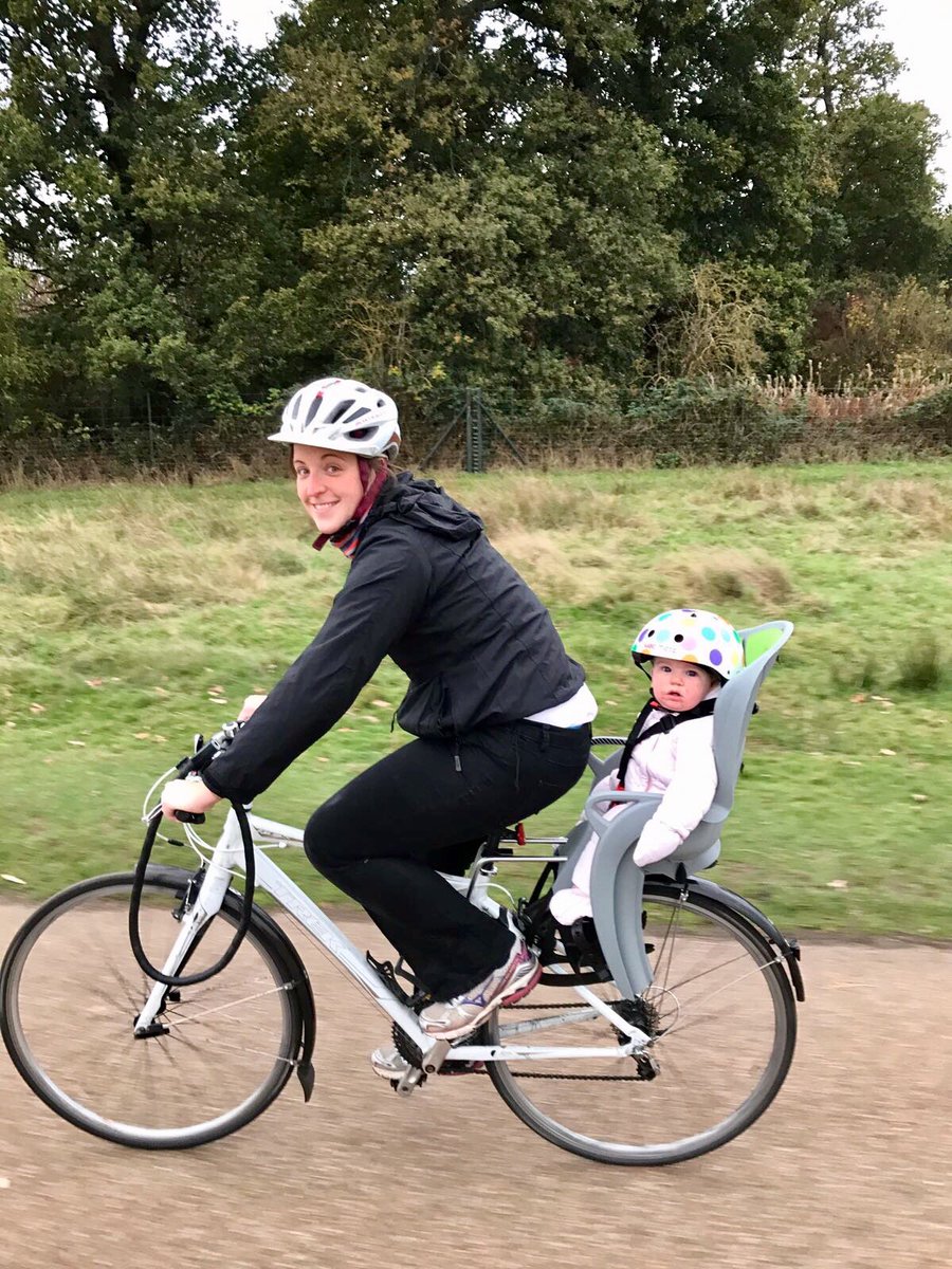 A little passenger on her first ride! 😍🚴🏻‍♀️<a href="/Halfords_uk/">Halfords</a> <a href="/BritishCycling/">British Cycling</a> <a href="/TrekBikes/">Trek Bicycle</a> <a href="/TeamGB/">Team GB</a> <a href="/theroyalparks/">The Royal Parks</a>