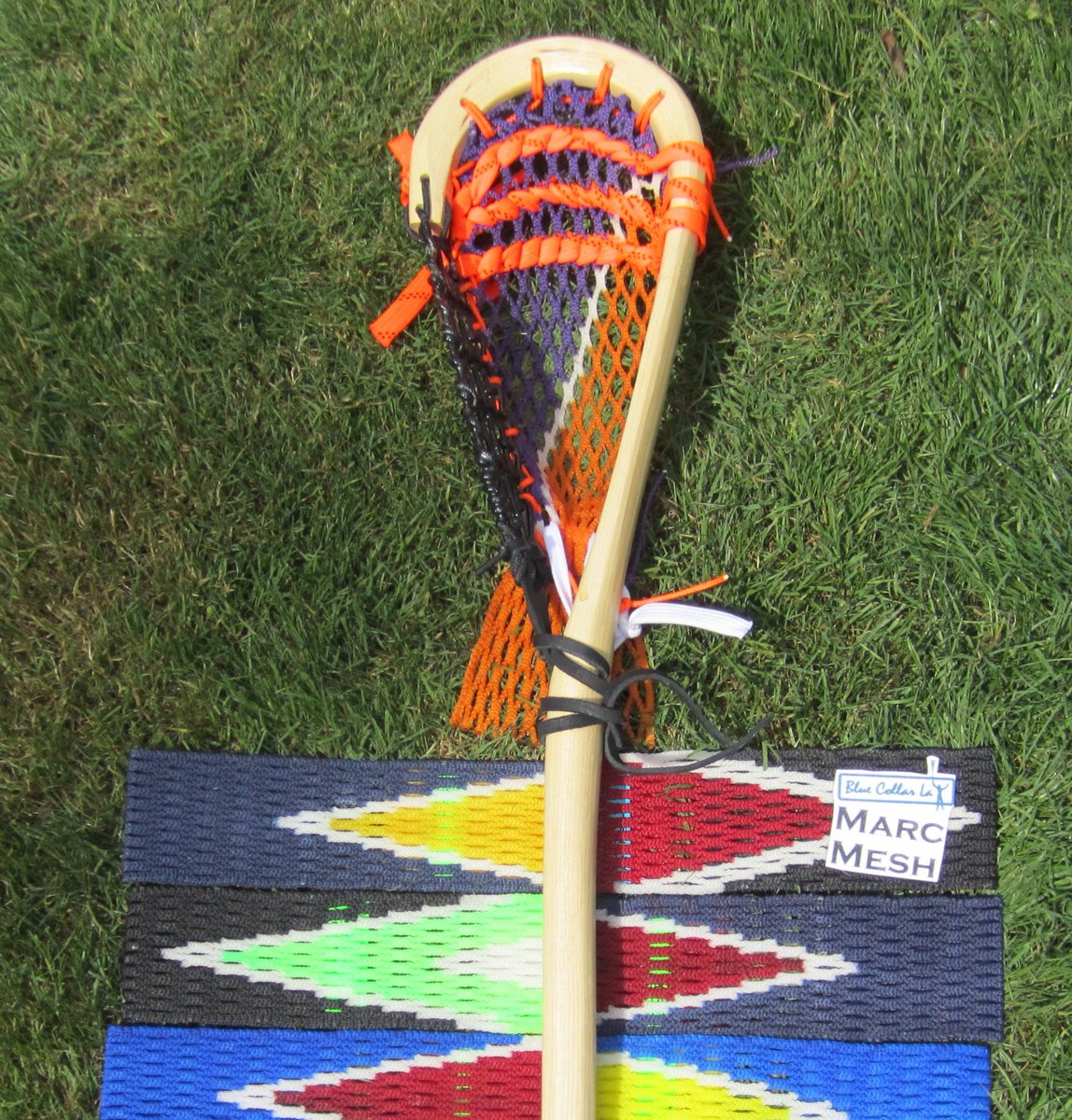 BlueCollarLax's tweet photo. After WaX Lacrosse Mesh; what could @BlueCollarLax possibly invent next; #PaYbackMesh !! 1st COMPOSITE w/ a channel: https://t.co/0rgM2RG9EE https://t.co/VE2Q4llwfY