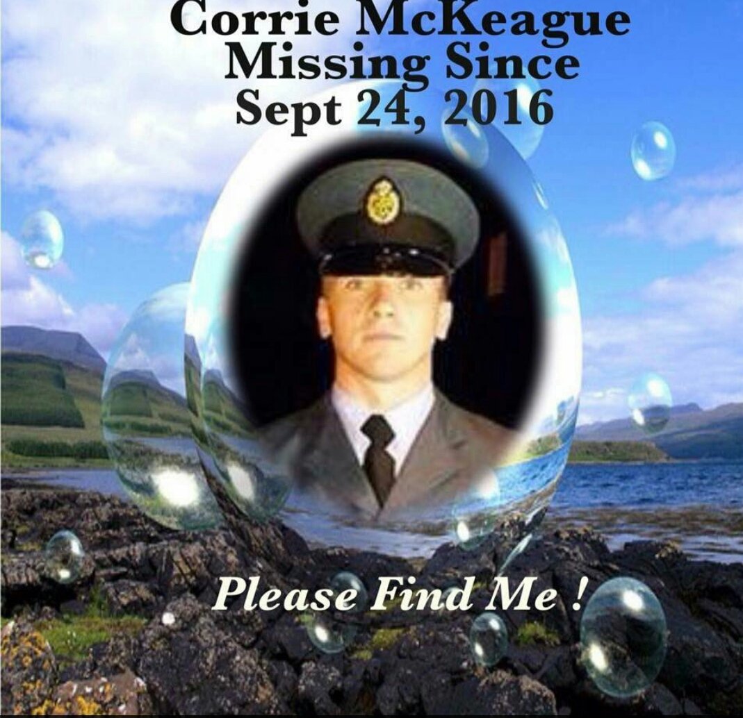 Adoptasquaddie's tweet photo. @nadiasawalha plz join in with the tweetstorm for missing serviceman #CorrieMcKeague #findcorrie over 6 wks now x https://t.co/3pRLeqWges