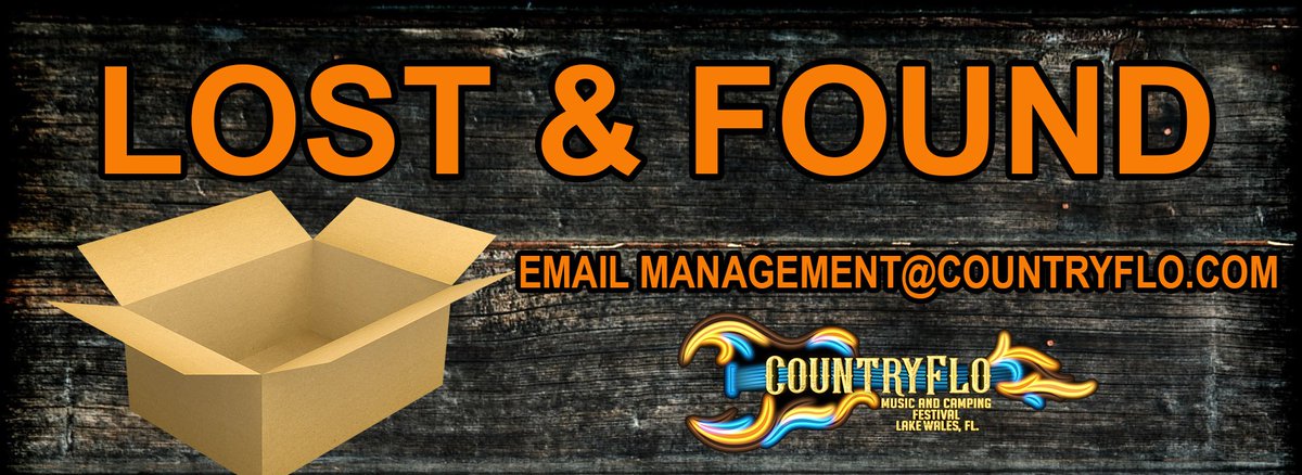 CountryFloFest's tweet photo. If you are missing any items from the CountryFlo Music &amp; Camping Festival please email management@countryflo.com
https://t.co/NQpoU876Ed https://t.co/FsLhnCd3Wy
