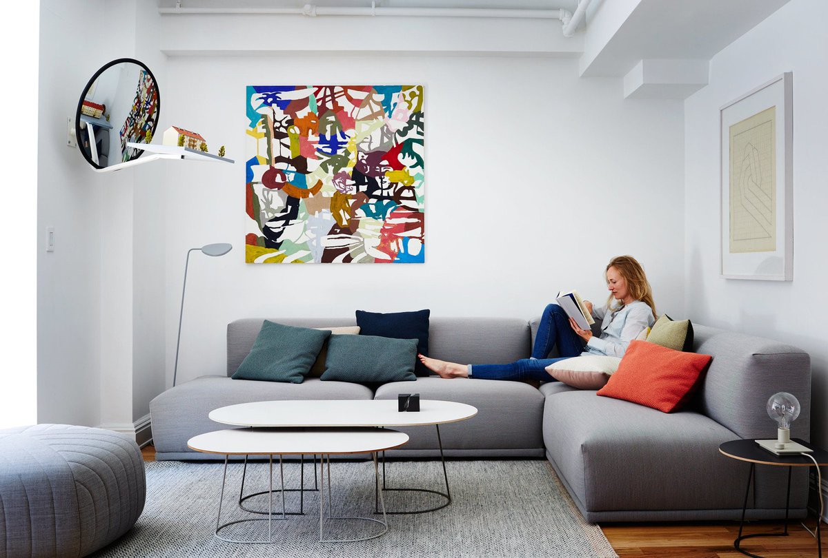 dwell's tweet image. This NYC loft is packed with Danish modern furniture: trib.al/21wHZ9t
