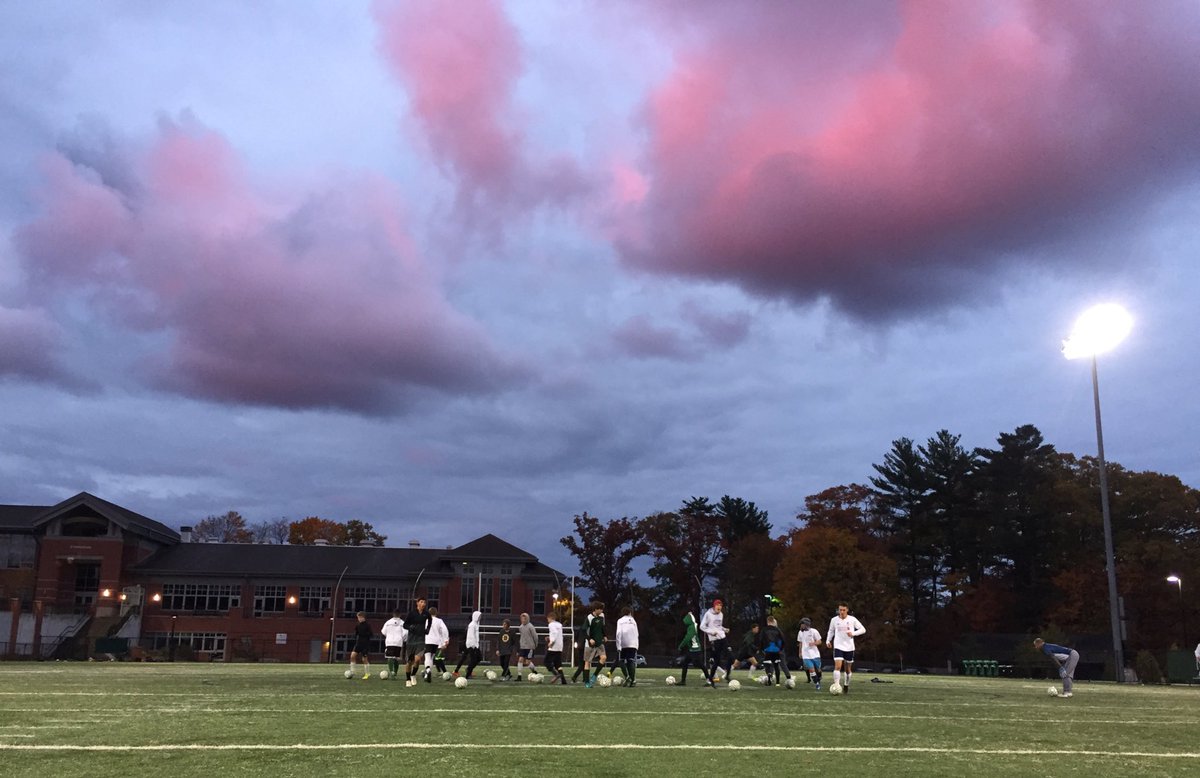 Hyland Field is getting ready for tomorrow at 6PM vs <a href="/APS_Updates/">Athletics</a> #MEBoysSoccer