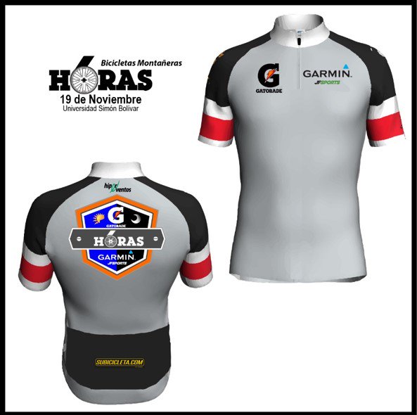 Con este maillot rodaremos en el #Reto6Horas MTB <a href="/GatoradeVzla/">Gatorade Venezuela</a> - COPA #GARMIN <a href="/JFSportsVe/">JF Sports Venezuela</a>. Inscríbete en >> hipereventos.com