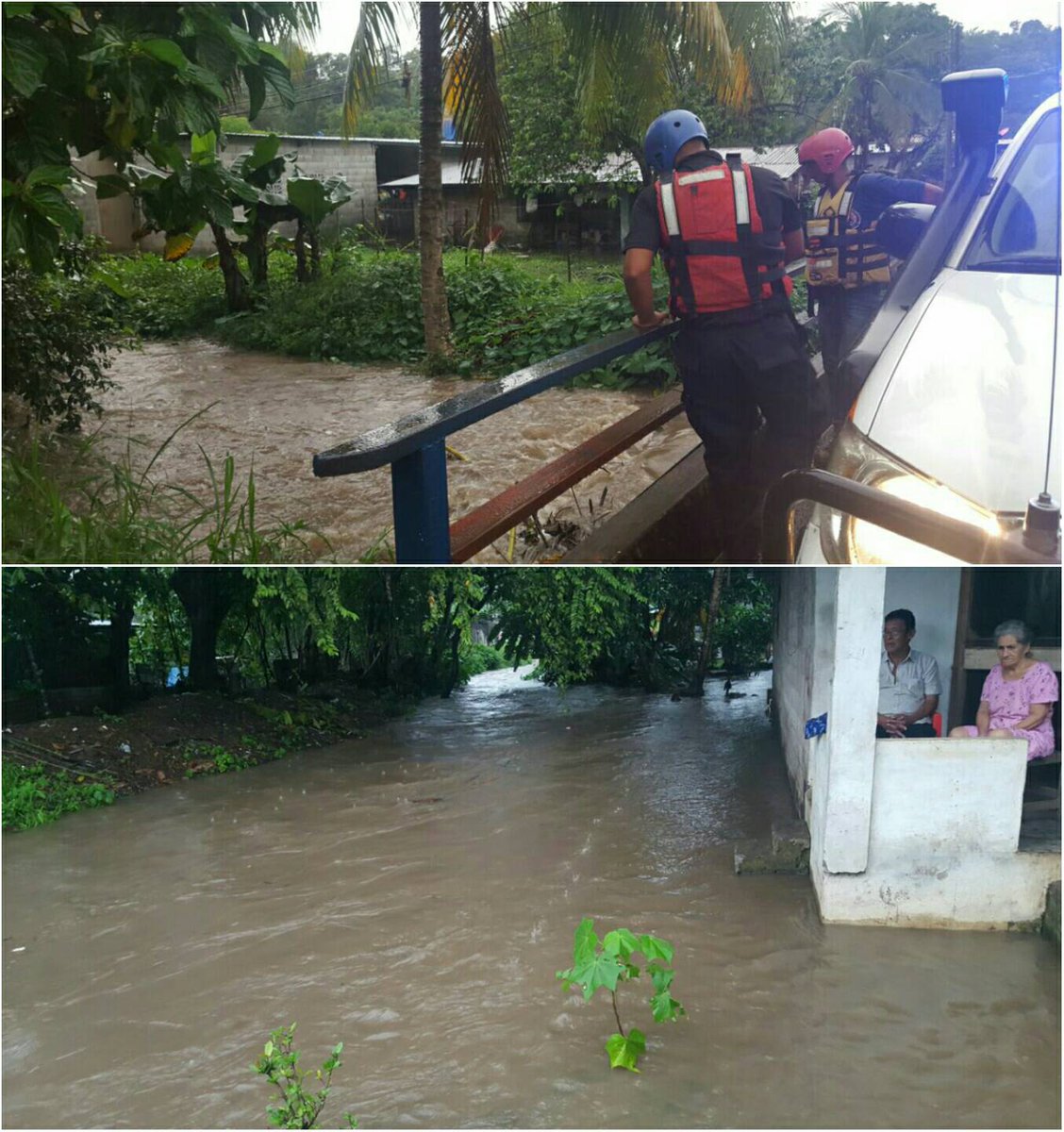 RetenChiriqui's tweet photo. En la Barriada 20 de Diciembre (El Sapo) en David se desborda sin afectaciones al momento, personal en sitio #FP2016 @vostpanama ⚠ ⚠ ⚠ https://t.co/lWDnDsFdny