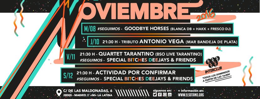 ¡Esta semana viene cargadita de actividades!. Entre ellas el Tributo a Antonio Vega por <a href="/Marbandejade/">MarBandejadePlata</a> y la BSO Live Tarantino. ¿Nos vemos?
