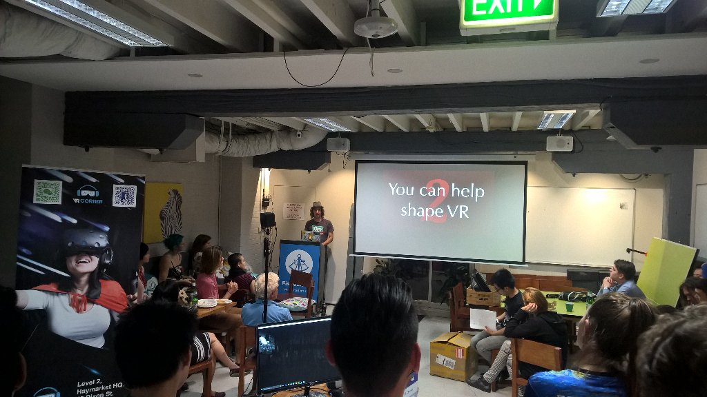 GTTVappliance's tweet photo. @thatpatrickguy great pres on #diffusionoftechnology #VR #AR #MR at #immersivehack awesome messages https://t.co/QXV1K8z4U1
