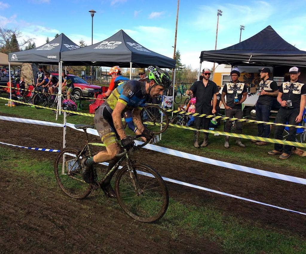 PCP_Racing's tweet photo. @zmrbustr crushing it in front of the hecklers. #cx #cyclocross #pnw #theclaw https://t.co/oYpy5xtcuT https://t.co/dcqxmXox5A