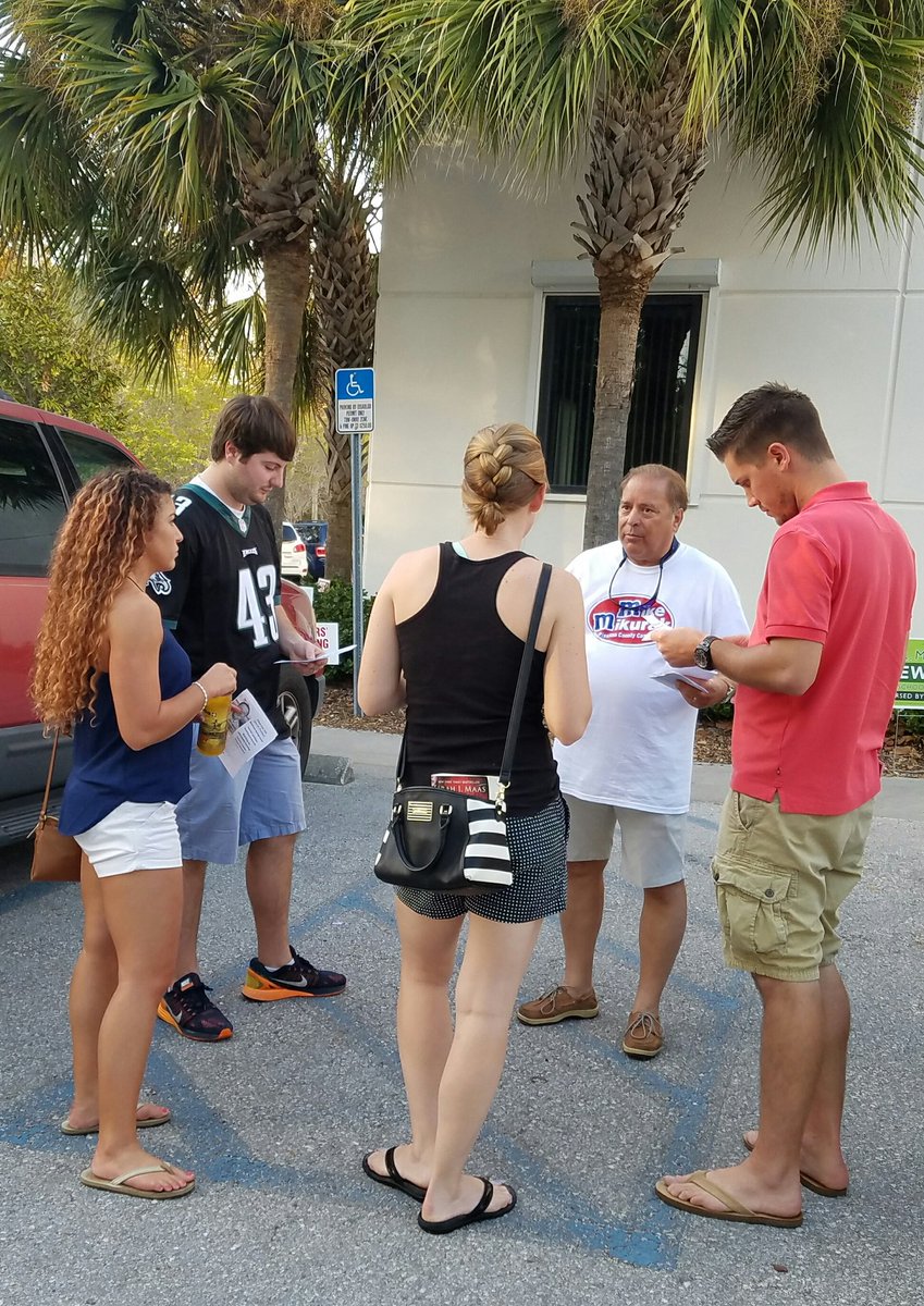 MillsRem200169's tweet photo. @MikurakM talking to Voters at Early Voting in Largo Florida today! GO MIKE COUNTY COMMISSION! @PinellasREC @FloridaGOP @Fla_Pol https://t.co/SHCZg4vF3q