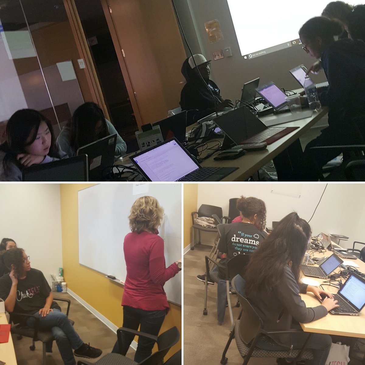 lucygliang's tweet image. Twitter bot workshop at the &apos;16 #chicktechsea high school tech show. Thanks @JennaGoddard3 for leading this with me! #womenintech #chicktech