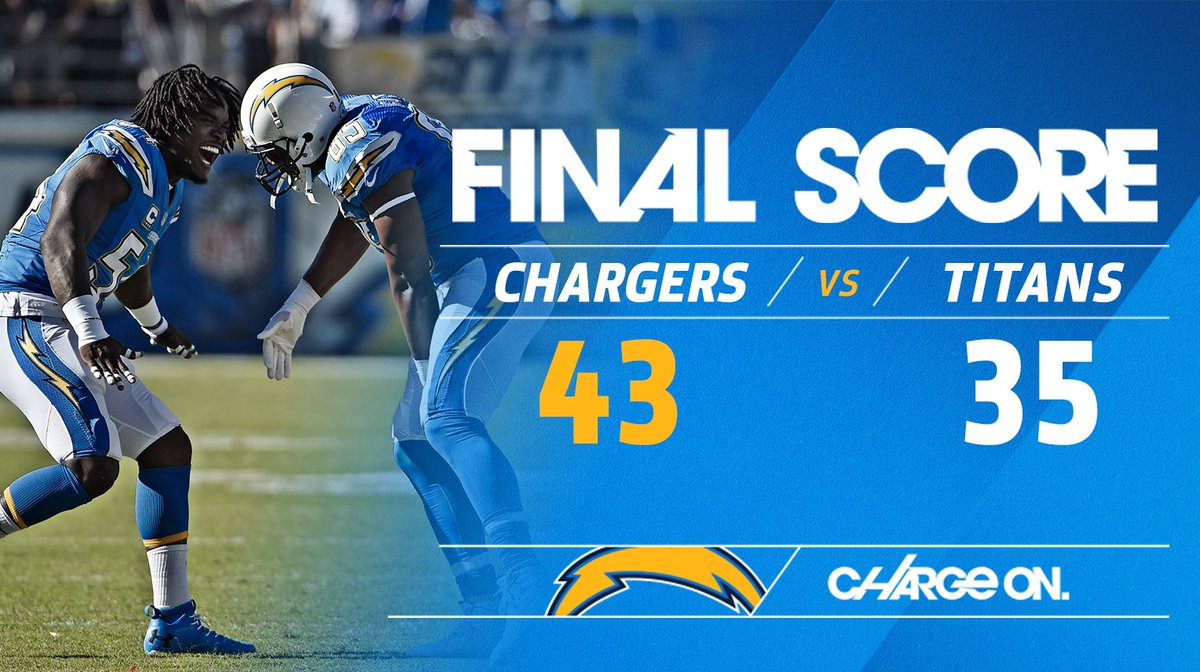 chargers's tweet photo. #Chargers WIN⚡️⚡️⚡️ https://t.co/DiQDaMfSQf