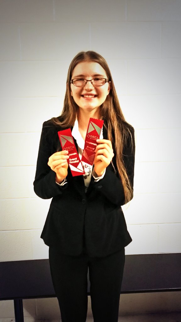 Congrats Wendy for winning 2 Top 10 ribbons at #DECA Regional Competition! <a href="/principaltlkss/">principaltlkss</a> <a href="/tlkleadership/">Leadership Academy</a> #tlkproud