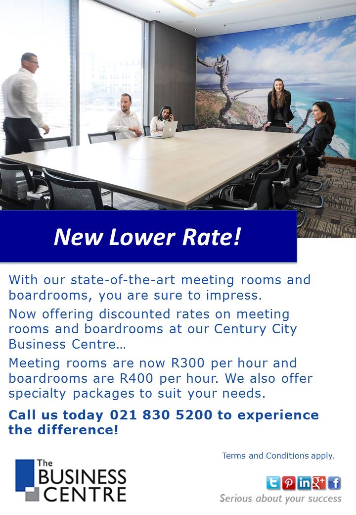 L_Blochlinger's tweet photo. Boardrooms and catering available at great rates! Call us now on 021 830 5200 https://t.co/gnDULHJRMp