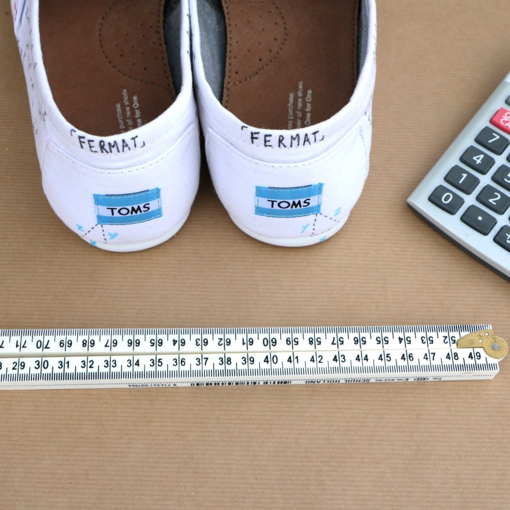 fermat_science's tweet image. Pour tenter de gagner ces TOMS customisées sur le thème du Théorème de #Fermat : RT + suivez @fermat_science  + @TOMSFrance ! #TOMSxFermat