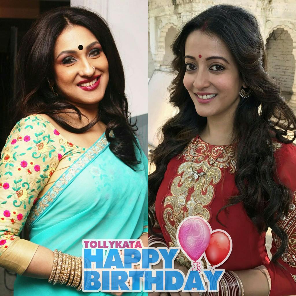 Tollykata's tweet photo. Wishing two gorgeous divas @RituparnaSpeaks  &amp; @raimasen  a very HAPPY Birthday... 🎂🎂 https://t.co/hy4aSnnEnB