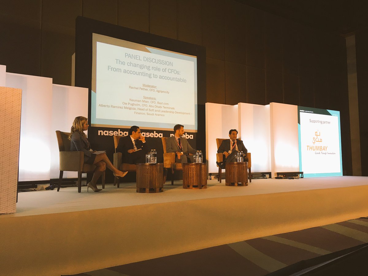 MENA_CFO's tweet photo. The CFOs of https://t.co/jEINwMswO5 , Abu Dhabi Terminals, Saudi Aramco, Qatar Islamic Bank discuss "The changing roles of CFOs" #CFOME16 https://t.co/5RosWh5NCB