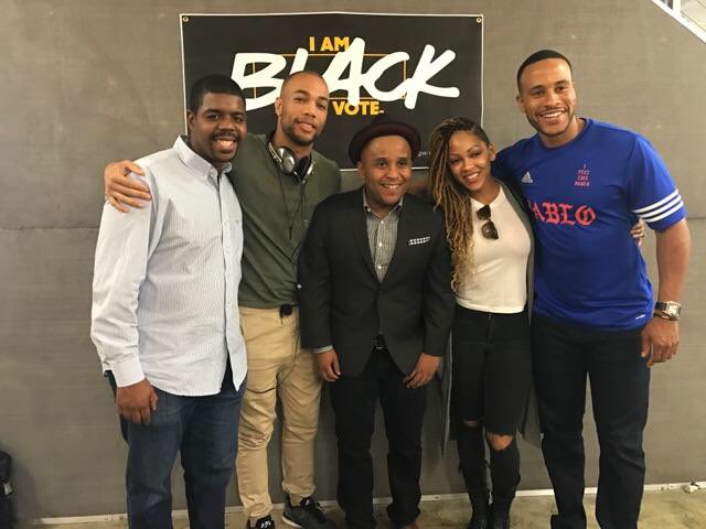 rashadrobinson's tweet photo. Great #LA #colorofchangepac text a thon 145 folks reached 110k voters thank u @MeaganGood @DeVonFranklin & @kendrick38 4 the support https://t.co/AUCZaqFty9