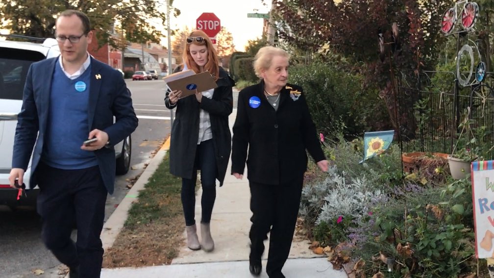 MaksCzuperski's tweet photo. If Secretary @Madeleine Albright is on the road knocking on doors to get people to #GOTV, so can you. #Election2016 https://t.co/WXq2qM4V01