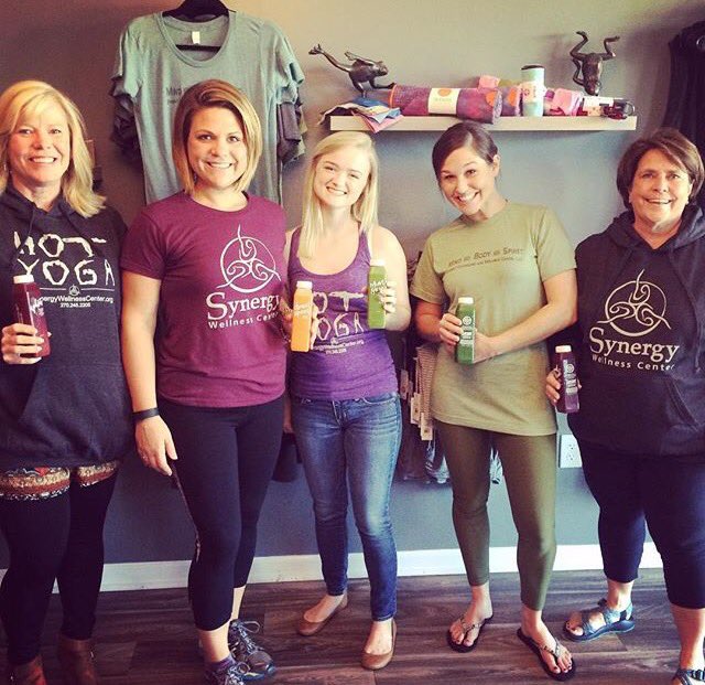 Our juices with the Synergy Wellness gals!