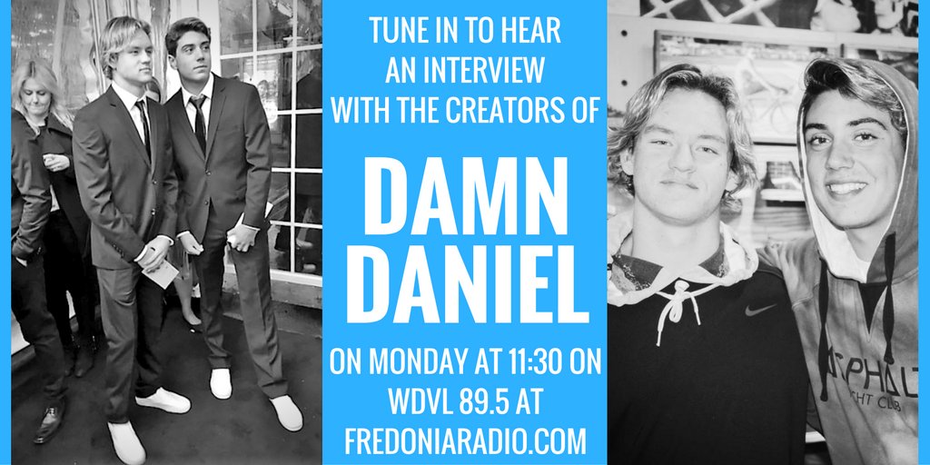Noah_OnAir's tweet photo. Tomorrow morning you can FINALLY hear my interview with @Josholzz &amp; @daniel_laraa of @DamnDaniel! Tune in at 11:30! You don't wanna miss it! https://t.co/vELbNcMBX9